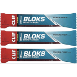 CLIF BLOKS Energy Chews Tropical Punch with Caffeine 3 x 60g