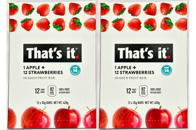 Thats it Apple & Strawberry Fruit Bars – 100% Fruit – 24 x 35g