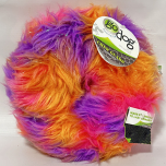 goDog Furballz Ring Plush Dog Toy – Chew Guard Technology – Warm Rainbow – Large