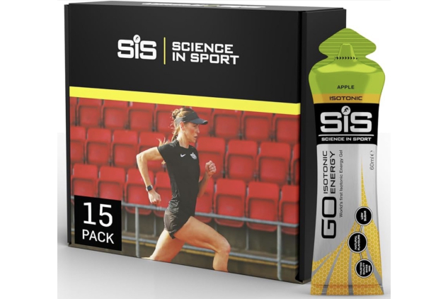Science in Sport (SIS) GO Isotonic Energy Gel – Apple Flavour – 15 x 60ml