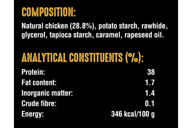 Crave Protein Centres Chicken Dog Treat Bars – Grain-Free High Protein Chews for Large Dogs 72g