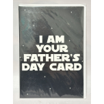 I Am Your Father’s Day Card – Funny Star-Themed Dad Greeting Card – Tongue in Peach