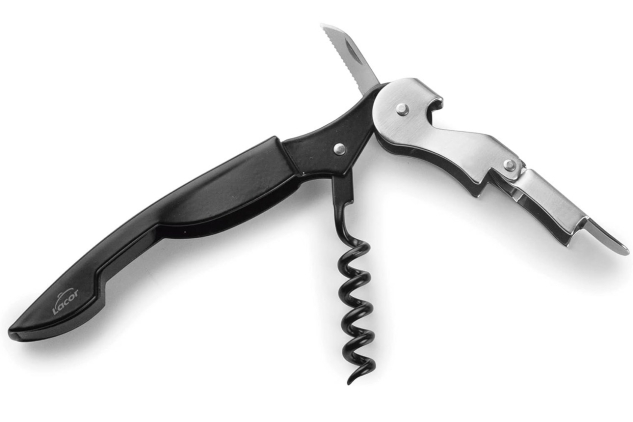 Lacor Luxe Server Waiter’s Corkscrew – 3-in-1 Stainless Steel Wine & Beer Opener