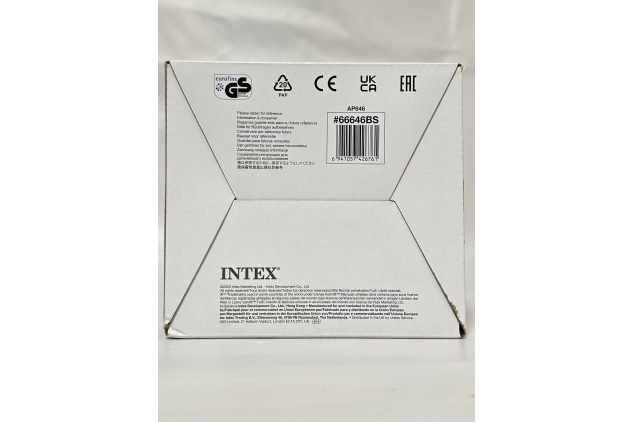 Intex QuickFill Electric Air Pump AC400 – 400 L/min, 2 Nozzles, Inflates & Deflates – 220–240V