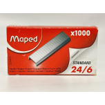 Maped Standard 24/6 Staples – Zinc Coated – Box of 1000