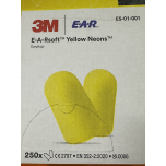 3M 3M-EARSOFT-ES Ear Soft Earplugs Celadon, Uni Size Box Of 250