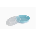 Twistshake Baby Plate Blue with Lid – Stackable BPA Free (6+ Months)