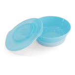 Twistshake Baby Bowl Blue with Lid Stackable BPA Free (6+ Months)