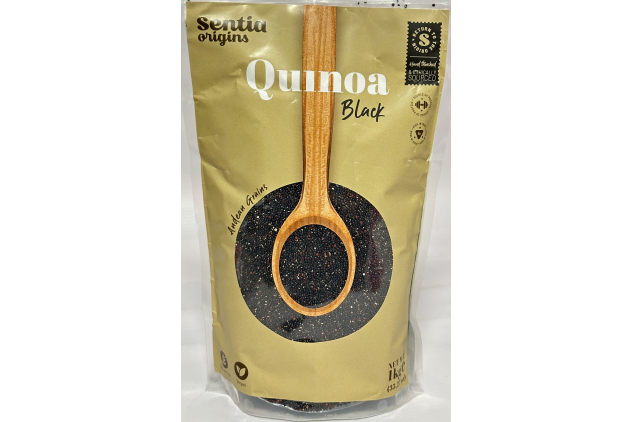 Sentia Origins Black Quinoa Grain – 1kg | Gluten Free | Vegan | High in Iron & Fibre | Pre-Washed | Natural Andean Supergrain