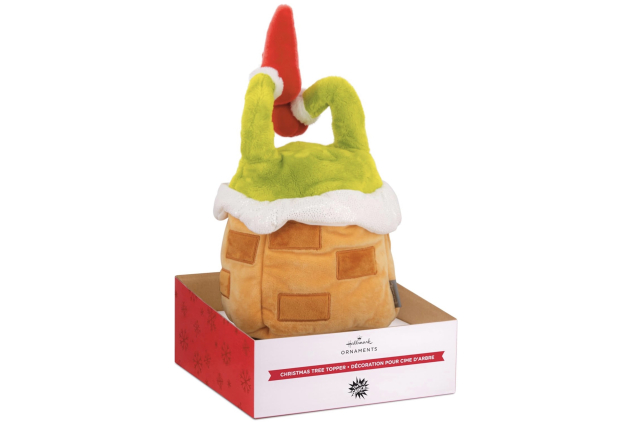 Hallmark The Grinch Christmas Tree Topper – Plush Green & Red Festive Decoration