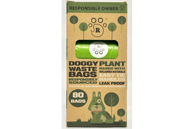 Responsible Owner Doggy Waste Bags with Handles – Leak Proof, Eco Friendly | 3 Pack (240 Bags)