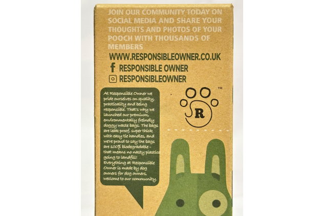 Responsible Owner Doggy Waste Bags with Handles – Leak Proof, Eco Friendly | 3 Pack (240 Bags)