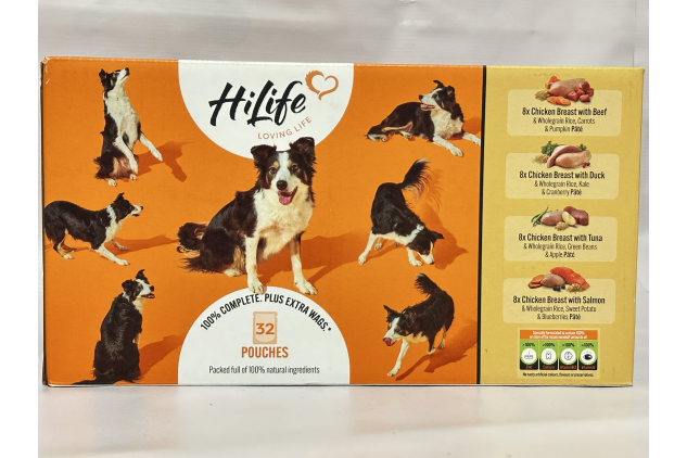 HiLife Adult Wet Dog Food Mixed Chicken Recipes | Complete Nutrition | 32 x 150g Pouches