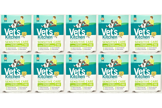 Vet’s Kitchen Sensitive Care Wet Dog Food Lamb & Sweet Potato Grain Free | 10 x 395g