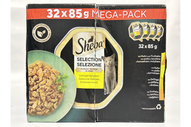 Sheba Selection Poultry in Sauce Cat Food Mega Pack – 32 x 85g