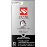 illy Forte Espresso Coffee Capsules – Extra Dark Roast – Nespresso Compatible | 10 Packs x 10 Pods (100 Capsules)