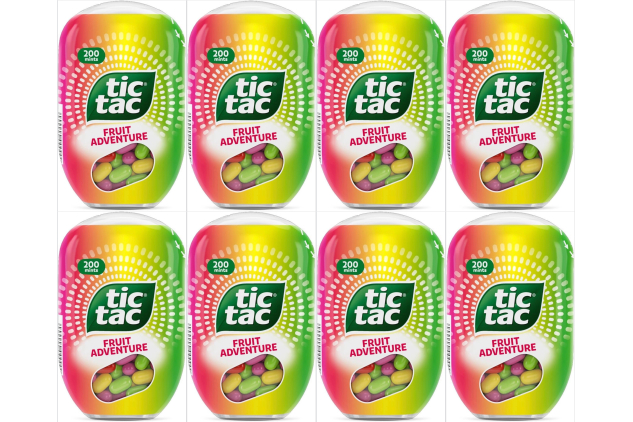 Tic Tac Fruit Adventure Bulk Sweets Pack | Fruity Mints | 8 x 98g (784g Total)