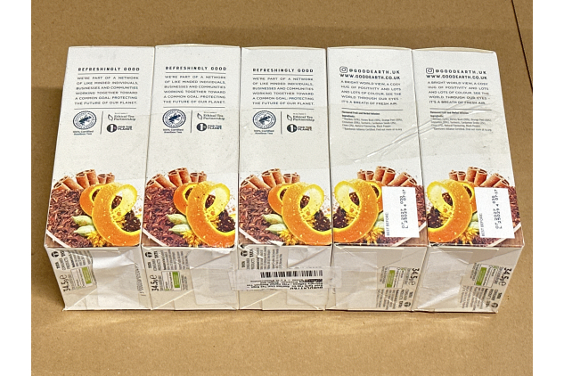 Good Earth Rooibos Chai Tea Bags | Naturally Caffeine Free | 5 x 15 Teabags