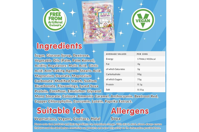 Swizzels Variety Mix Bulk Sweets & Lollipops – Vegan Mixed Candy Bag | 3kg