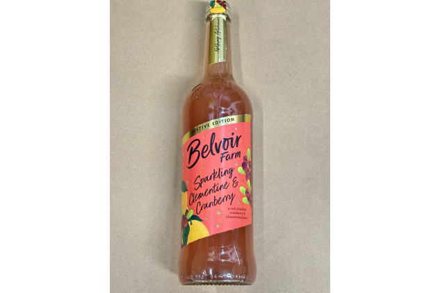 Belvoir Farm Sparkling Clementine & Cranberry Drink – Festive Edition | 750ml