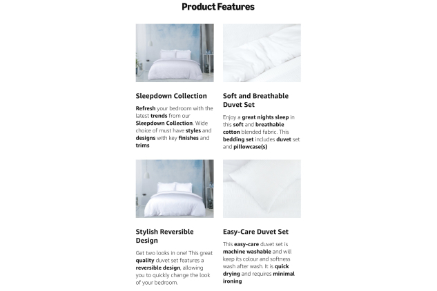 Sleepdown Seersucker Embossed White Duvet Cover Set | King 230x220cm