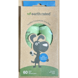 Earth Rated Certified Compostable Dog Poop Bags Unscented 6 x 60 Bags