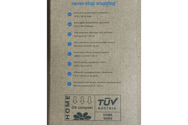 Earth Rated Certified Compostable Dog Poop Bags Unscented 6 x 60 Bags