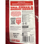 Renshaw Red Extra Stretch, Smooth & Thin Fondant Icing, 1 kg (Pack of 1) - Ready to Roll Icing for Cakes