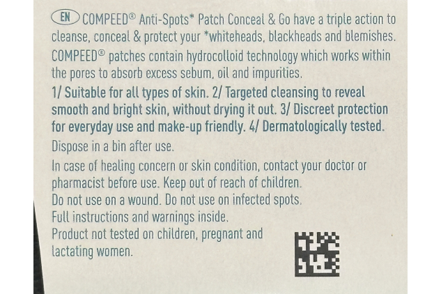 Anti-Spots Conceal & Go Hydrocolloid Pimple Patches | Discreet Day Use | 15 Patches