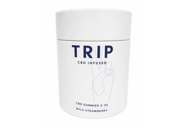 TRIP CBD Gummies Wild Strawberry CBD Infused Gummies 30 Gummies 10mg CBD