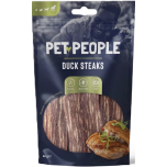 Pet People Duck Steaks Dog Treats | Grain Free Natural Duck Snacks | 80g x 12 Packs