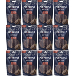 Pet People Beef Steaks Dog Treats – Natural Grain Free Chews – 80g x 12 Bags