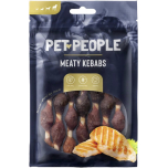 Pet People Meaty Kebabs Dog Treats – Natural Grain Free Dental Chews | 90g x 10 Bags