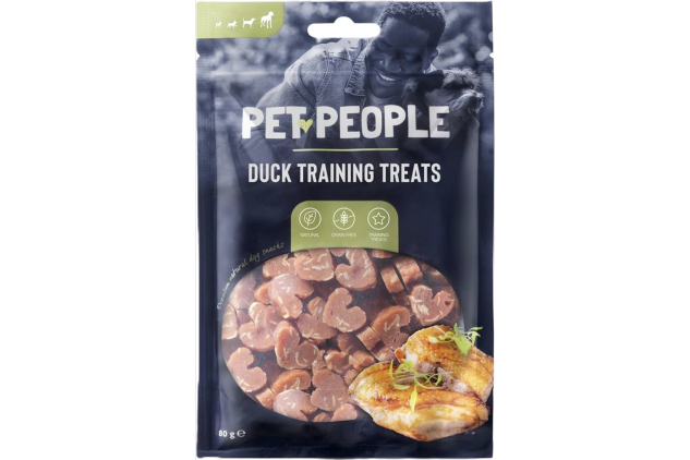Pet People Duck Training Treats | Natural Grain Free Dog Training Snacks | 80g x 10 Bags