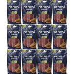Pet People Duck Sticks – Grain Free Dog Treats – High Protein Dental Chews | 80g (12 Bags)