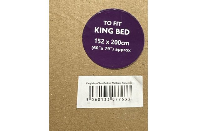 Microfibre Quilted Mattress Protector – King Size, 30 cm Deep Fit | Hypoallergenic Bedding Protection