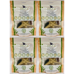 Elkwood Sea Creature Dental Chews for Dogs – Vegetable Dog Chews | Grain-Free Sweet Potato Dental Treats | Large Size | 200g (4 Chews per Pack) | Pack of 4
