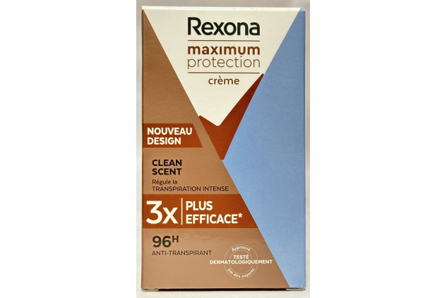 Rexona Sure Women Maximum Protection Cream Anti-Perspirant Body Deodorant Clean Scent 45 ml – Pack of 6