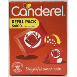 Canderel Sweetener Tablets Refill Pack – Zero Calorie Table-Top Sweetener – 5 x 100 Tablets | Pack of 6 (3,000 Tablets)