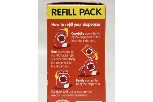 Canderel Sweetener Tablets Refill Pack – Zero Calorie Table-Top Sweetener – 5 x 100 Tablets | Pack of 6 (3,000 Tablets)