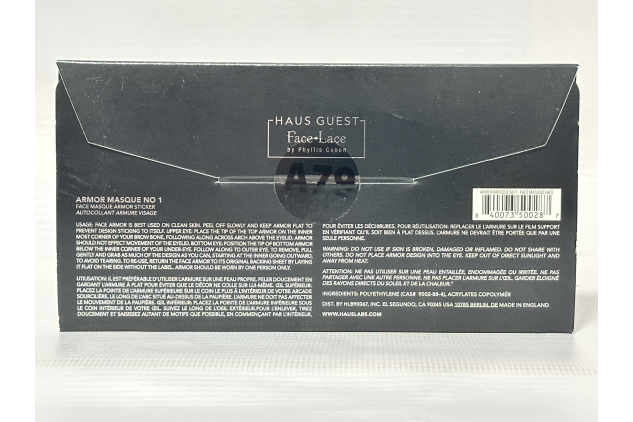 HAUS Laboratories Armor Masque No.1 Face Mask Sticker | Reusable Eye Makeup | 1 Piece