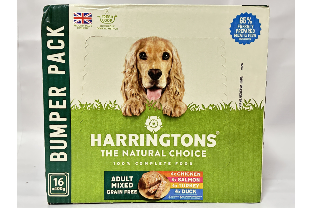 Harringtons Complete Wet Dog Food Adult Mixed Grain Free Trays – 16 x 400g