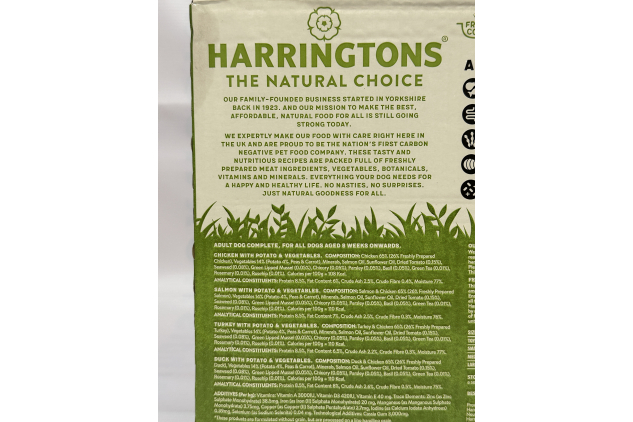 Harringtons Complete Wet Dog Food Adult Mixed Grain Free Trays – 16 x 400g