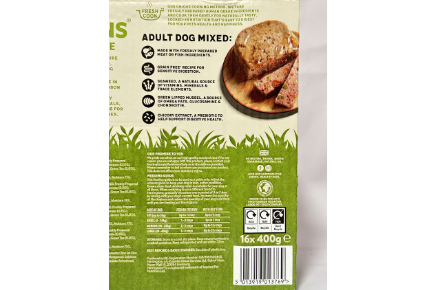 Harringtons Complete Wet Dog Food Adult Mixed Grain Free Trays – 16 x 400g