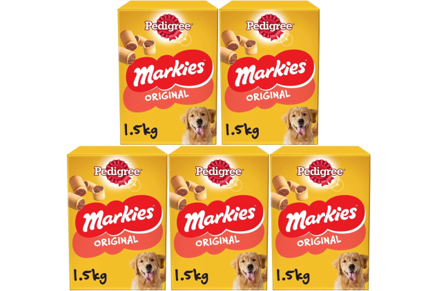 Pedigree Markies Original Dog Treat Biscuits with Marrowbone | 5 x 1.5kg (7.5kg Total)