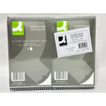 Q-Connect Shorthand Notebook Feint Ruled White | 8 x 5 in | 80 Sheets | Pack of 20