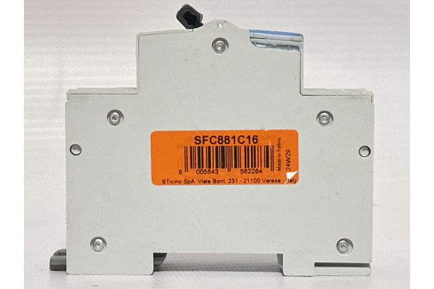 Bticino DIN Rail Circuit Breaker C16 1P+N 4.5kA | FC881C16 | Pack of 4