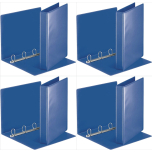 Esselte Essentials Presentation Binder PVC 3cm Ring A4 Blue – Pack of 4