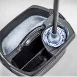 Addis Double Bucket with Removable Wringer | 10L Graphite Cleaning Caddy | UK Made