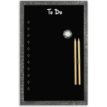 Magnetic To Do Chalkboard with Charcoal Frame | 28 x 43 cm